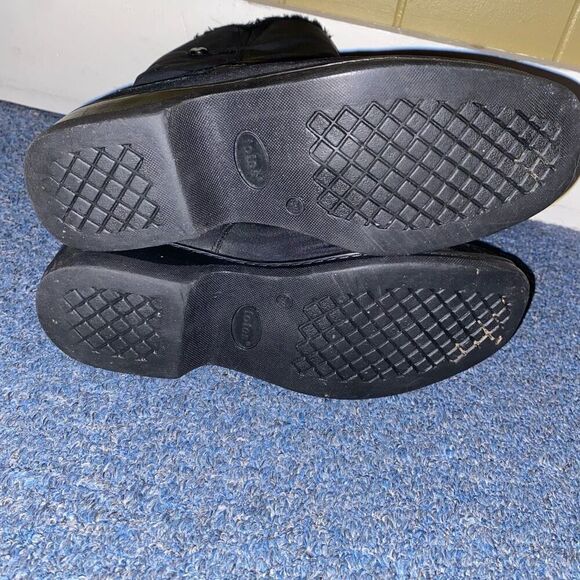 Totes women 9 snowcap weather footwear mid calf snow boots w/size zipper black - Picture 6 of 11